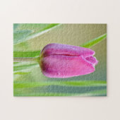 Roze tulp legpuzzel (Horizontaal)