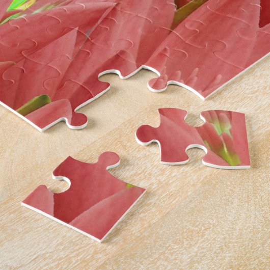 Roze tulp legpuzzel (Zijkant)