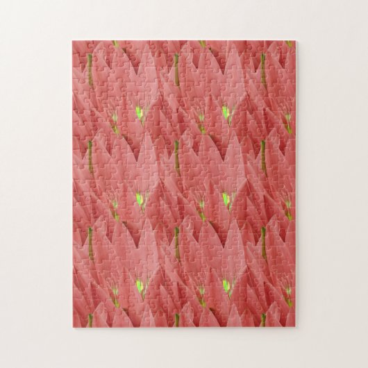 Roze tulp legpuzzel (Verticaal)