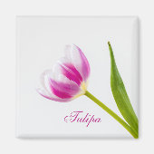 Roze tulp magneet (Voorkant)