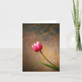 Roze Tulp met een Twist Kaart