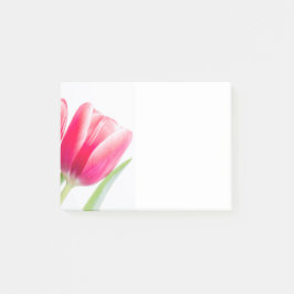 Roze Tulp met Groene Blad Foto Post-it® Notes