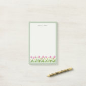 Roze Tulp Narcis Lente Bloemen Post-it Notities Post-it® Notes (Op bureau)