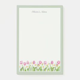 Roze Tulp Narcis Lente Bloemen Post-it Notities Post-it® Notes