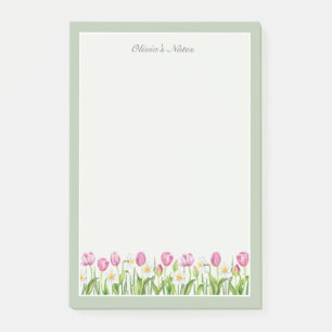 Roze Tulp Narcis Lente Bloemen Post-it Notities Post-it® Notes