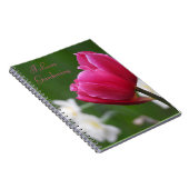 Roze tulp notitieboek (Rechterzijde)