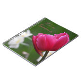Roze tulp notitieboek (Linkerzijde)
