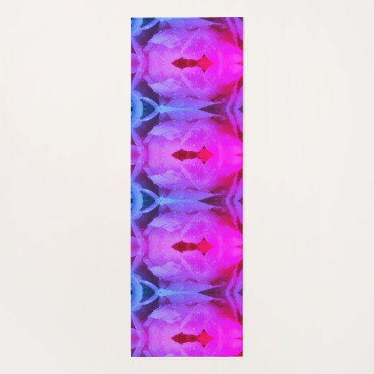 Roze Tulp Pattern X Miami Yogamat (Achterkant)