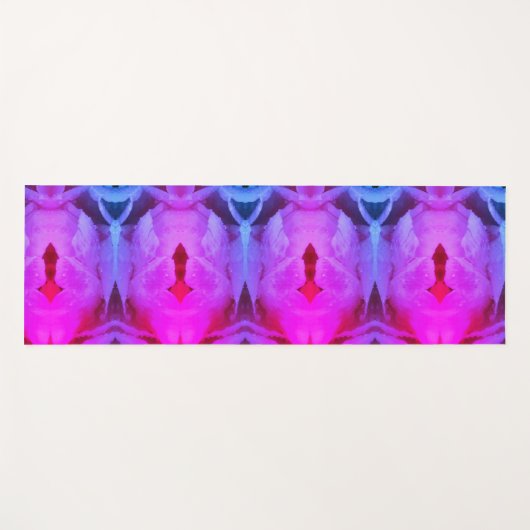 Roze Tulp Pattern X Miami Yogamat (Voorkant (horizontaal))