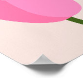 Roze tulp poster (Hoek)