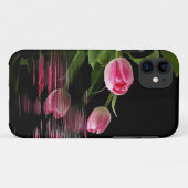 Roze Tulp Reflectie Case-Mate iPhone Case (Achterkant (horizontaal))