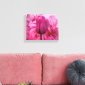  roze tulp roos bloem eenvoudige moderne bloemen canvas afdruk (Insitu (Woonkamer))