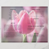 Roze Tulp Rouwtemplate (Achterkant)