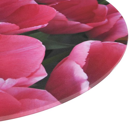 Roze tulp schoonheid snijplank (Hoek)