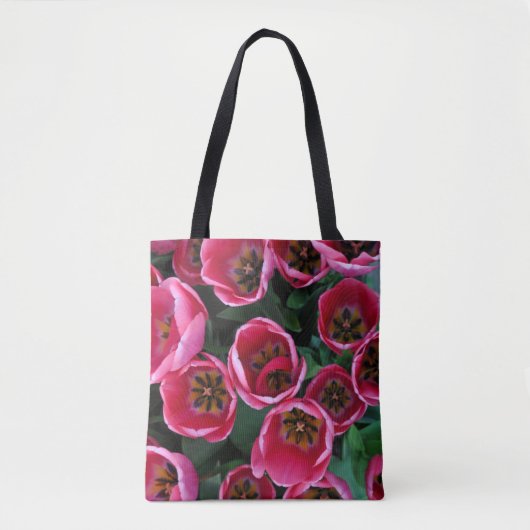 Roze tulp schoonheid tote bag (Voorkant)
