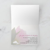 Roze tulp ・ Sla de datumkaart op Aankondiging (Binnen)