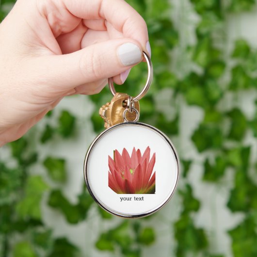 Roze tulp sleutelhanger (Hand)