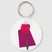 Roze tulp sleutelhanger (Voorkant)