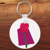Roze tulp sleutelhanger (Voorkant)