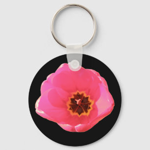 Roze Tulp Sleutelhanger