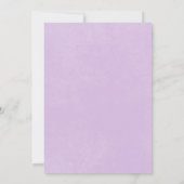 Roze Tulp Solo Paarse Modern Kaart (Achterkant)