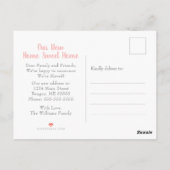 Roze Tulp Spring Bloem Bewegend Briefkaart (Achterkant)