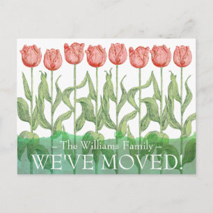 Roze Tulp Spring Flower Floral Moving Briefkaart