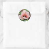 Roze tulp sticker (Tas)