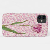 Roze Tulp  Stijl Kunst Telefoon Case (Achterkant (horizontaal))