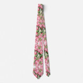 Roze tulp Stropdas (Voorkant)