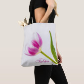 Roze tulp tote bag (Dichtbij)