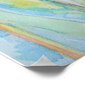 Roze Tulp Tulips Floral Flowers Waterverf Poster (Hoek)