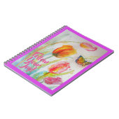 Roze Tulp Tulpen Bloem Notebook Notitieboek (Linkerzijde)