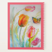 Roze Tulp Tulpen Bloemen Notitieboek (Achterkant)