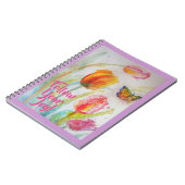 Roze Tulp Tulpen Bloemig Bloemen Notitieboek (Linkerzijde)