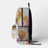 Roze Tulp Tulpen Waterverf Meisjes Rugzak (Rechts)