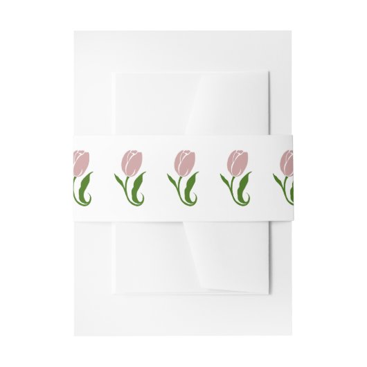 Roze Tulp ventilator Uitnodigingen Wikkel (Voorkant Voorbeeld)