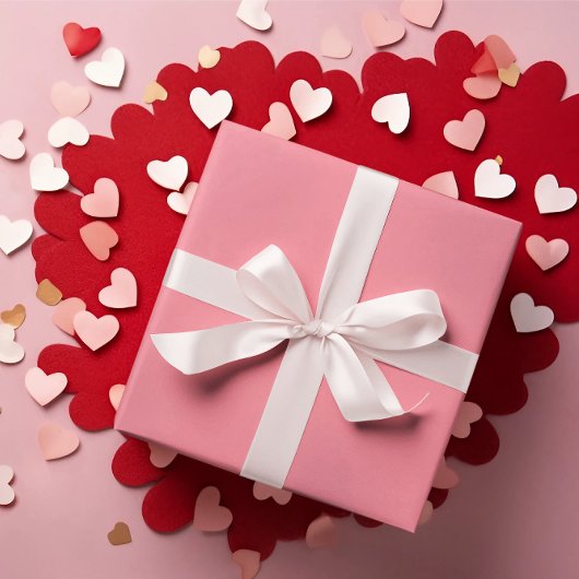 Roze Tulp Verpakkende Document Broodje Cadeaupapier