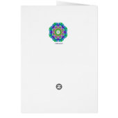 Roze tulpafdruppelachtergrond en aangepaste tekst (Achterkant)