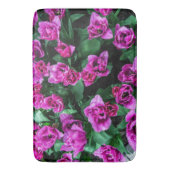 Roze tulpbloemen badmat (Voorkant Verticaal)