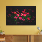 Roze tulpbloemen canvas afdruk (Insitu (Woonkamer))