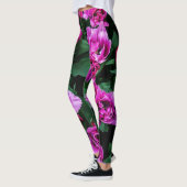 Roze tulpbloemen leggings (Links)