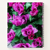 Roze tulpbloemen notitieboek (Achterkant)
