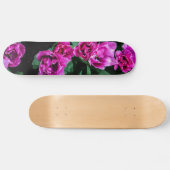 Roze tulpbloemen persoonlijk skateboard (Horizontaal)