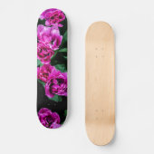 Roze tulpbloemen persoonlijk skateboard (Voorkant)