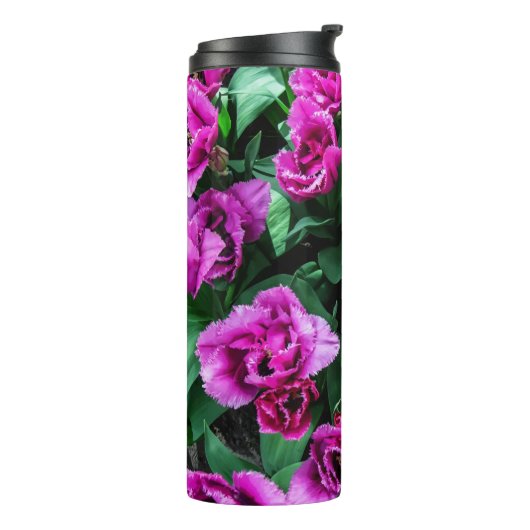 Roze tulpbloemen thermosbeker (Gedraaid links)