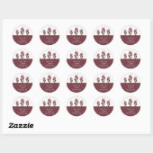 Roze Tulpen Adres Stickers (Vel)