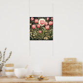 Roze Tulpen Art Print (Keuken)