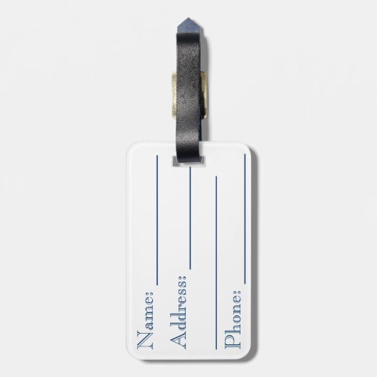 Roze tulpen bagagelabel (Achterkant verticaal)