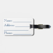 Roze tulpen bagagelabel (Achterkant horizontaal)